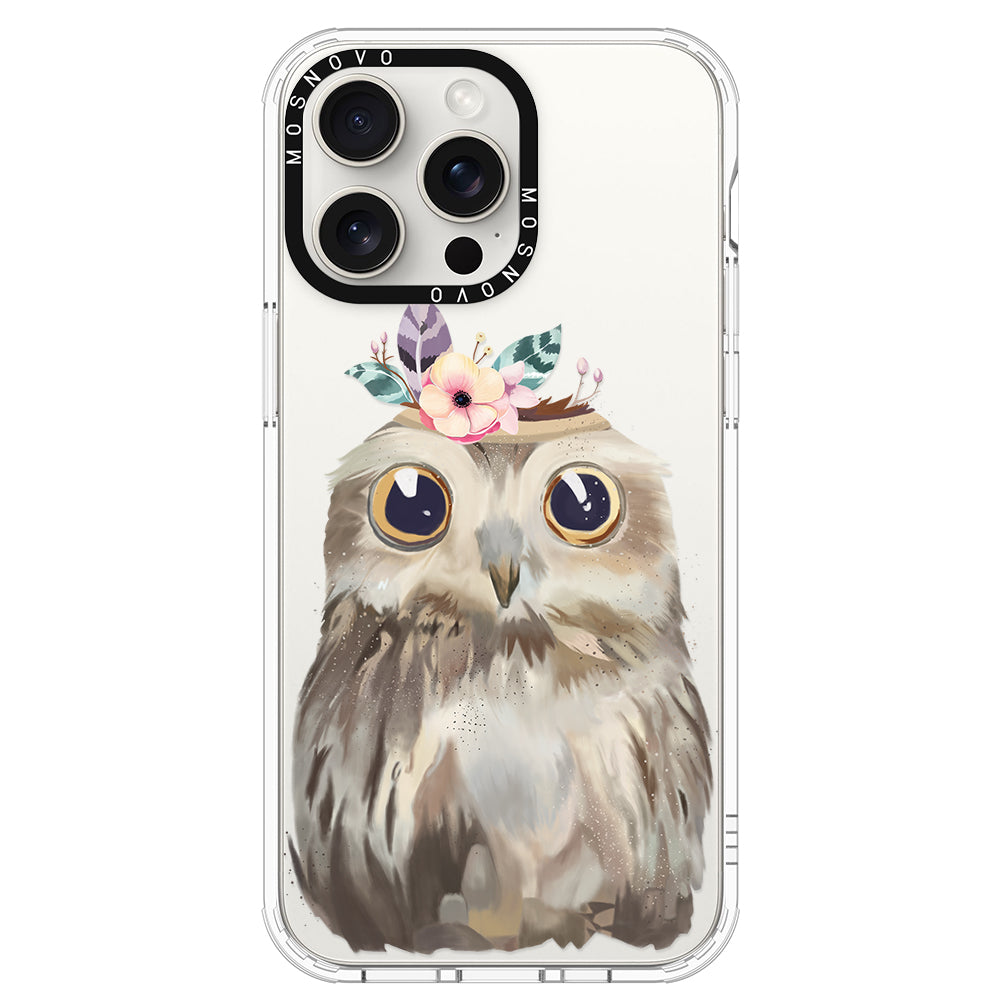 Cute Owl Phone Case - iPhone 15 Pro Max Case - MOSNOVO