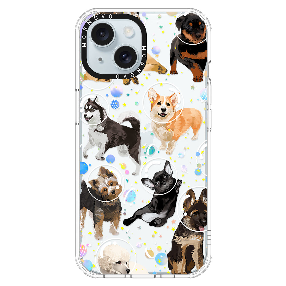 Space Dog Phone Case - iPhone 15 Plus Case - MOSNOVO