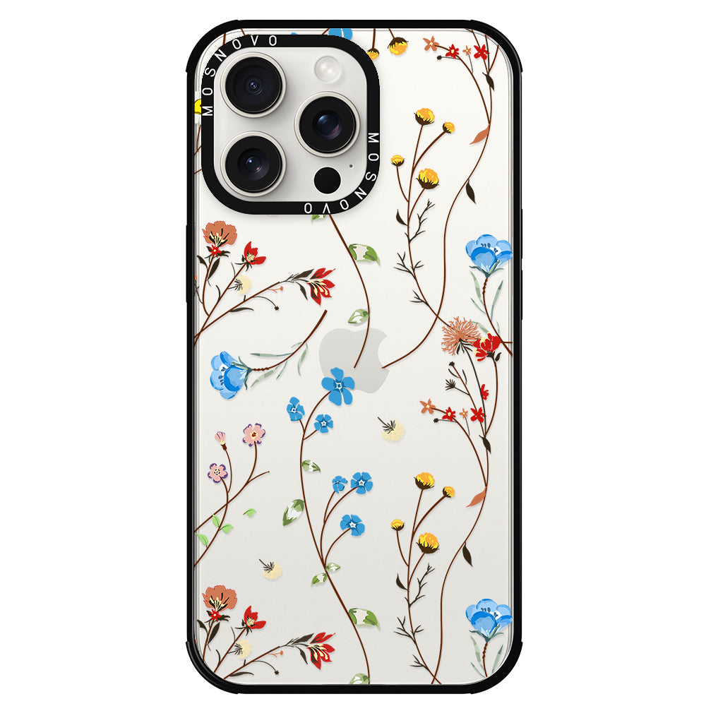 Wildflowers Phone Case - iPhone 15 Pro Max Case - MOSNOVO