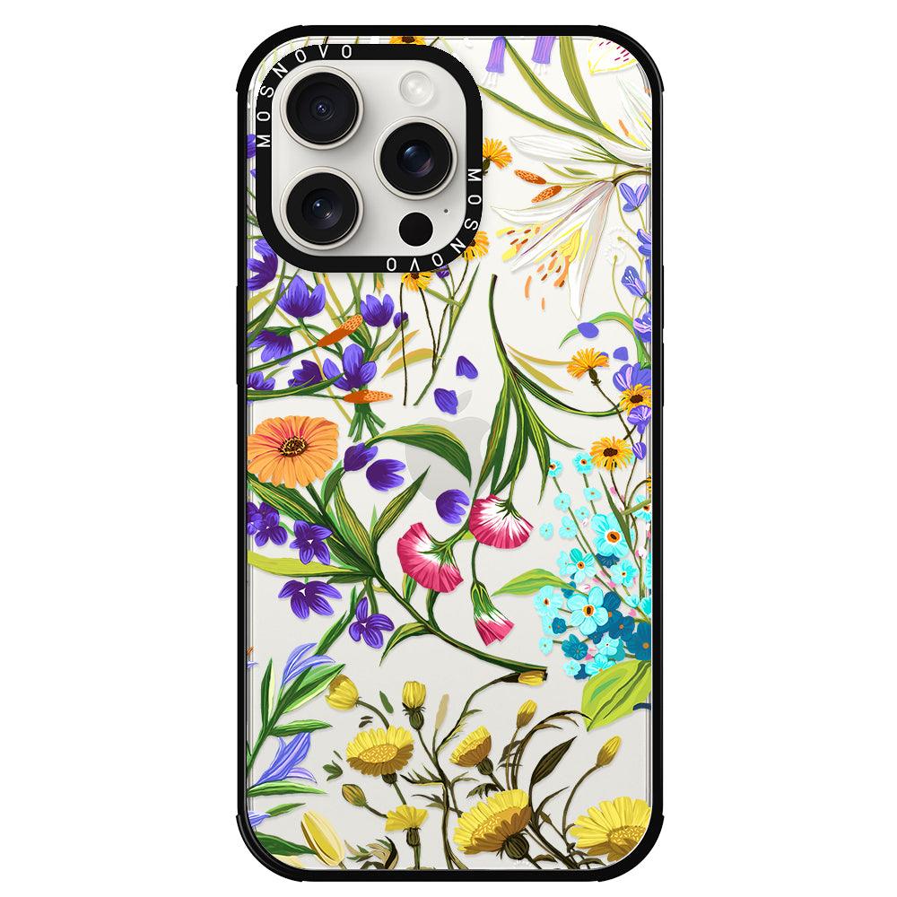 Summer Flower Holidays Phone Case - iPhone 15 Pro Max Case - MOSNOVO