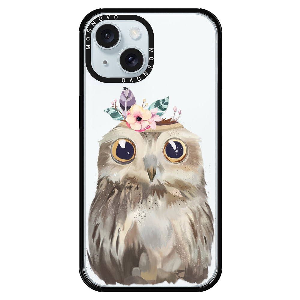 Cute Owl Phone Case - iPhone 15 Case - MOSNOVO