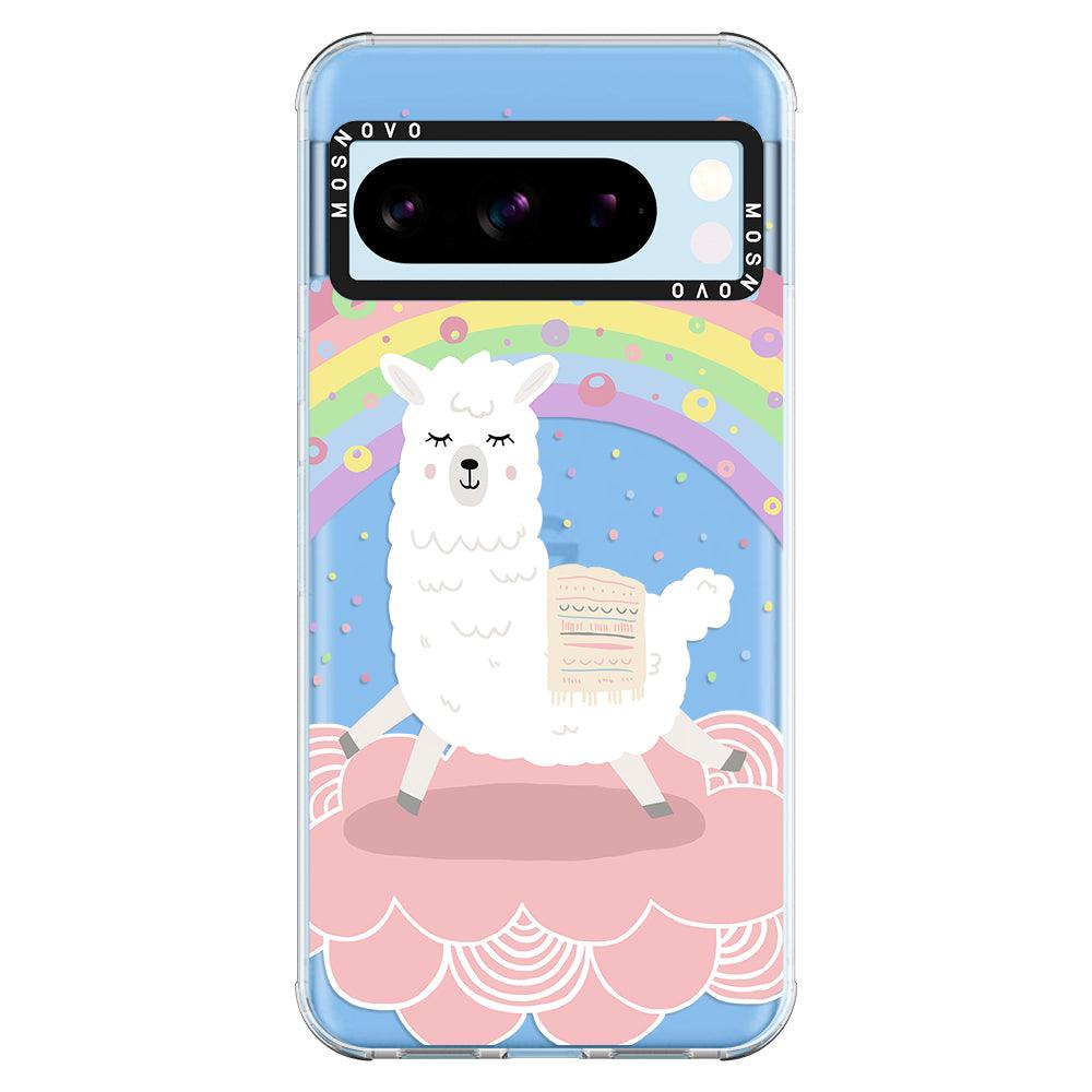 Pastel Rainbow Llama Phone Case - Google Pixel 8 Pro Case