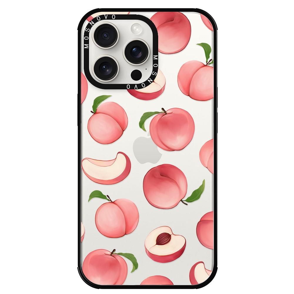 Cute Peach Phone Case - iPhone 15 Pro Max Case - MOSNOVO