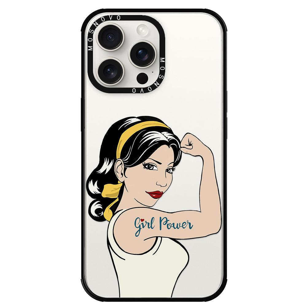 Girl Power Phone Case - iPhone 15 Pro Max Case - MOSNOVO