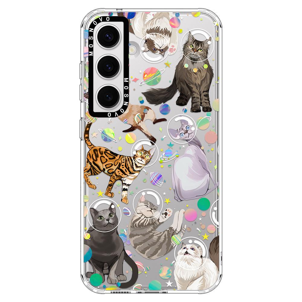 Space Cat Phone Case - Samsung Galaxy S24 Plus Case - MOSNOVO