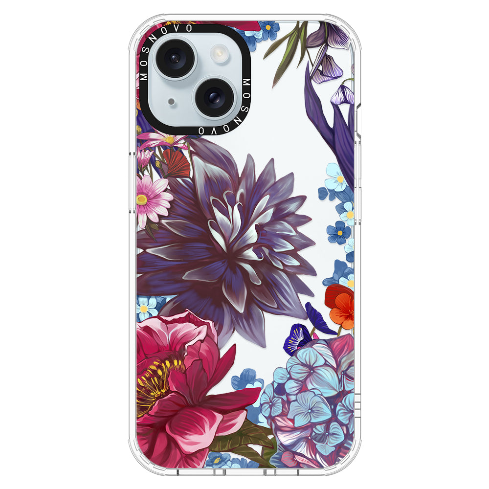 Blue Lilacs Phone Case - iPhone 15 Case - MOSNOVO