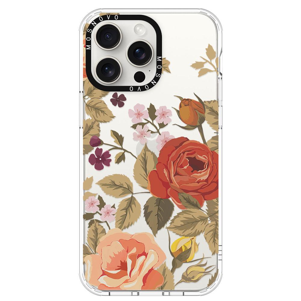 Vintage Roses Phone Case - iPhone 15 Pro Max Case - MOSNOVO