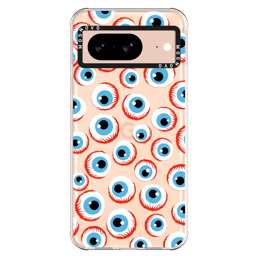 Scary Eyeball Phone Case - Google Pixel 8 Case - MOSNOVO