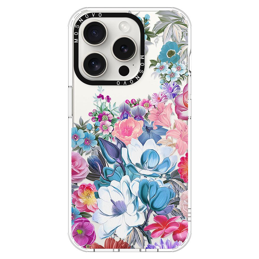 Magnolia Flower Phone Case - iPhone 15 Pro Case - MOSNOVO