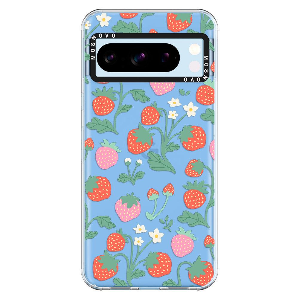 Cute Strawberry Phone Case - Google Pixel 8 Pro Case - MOSNOVO