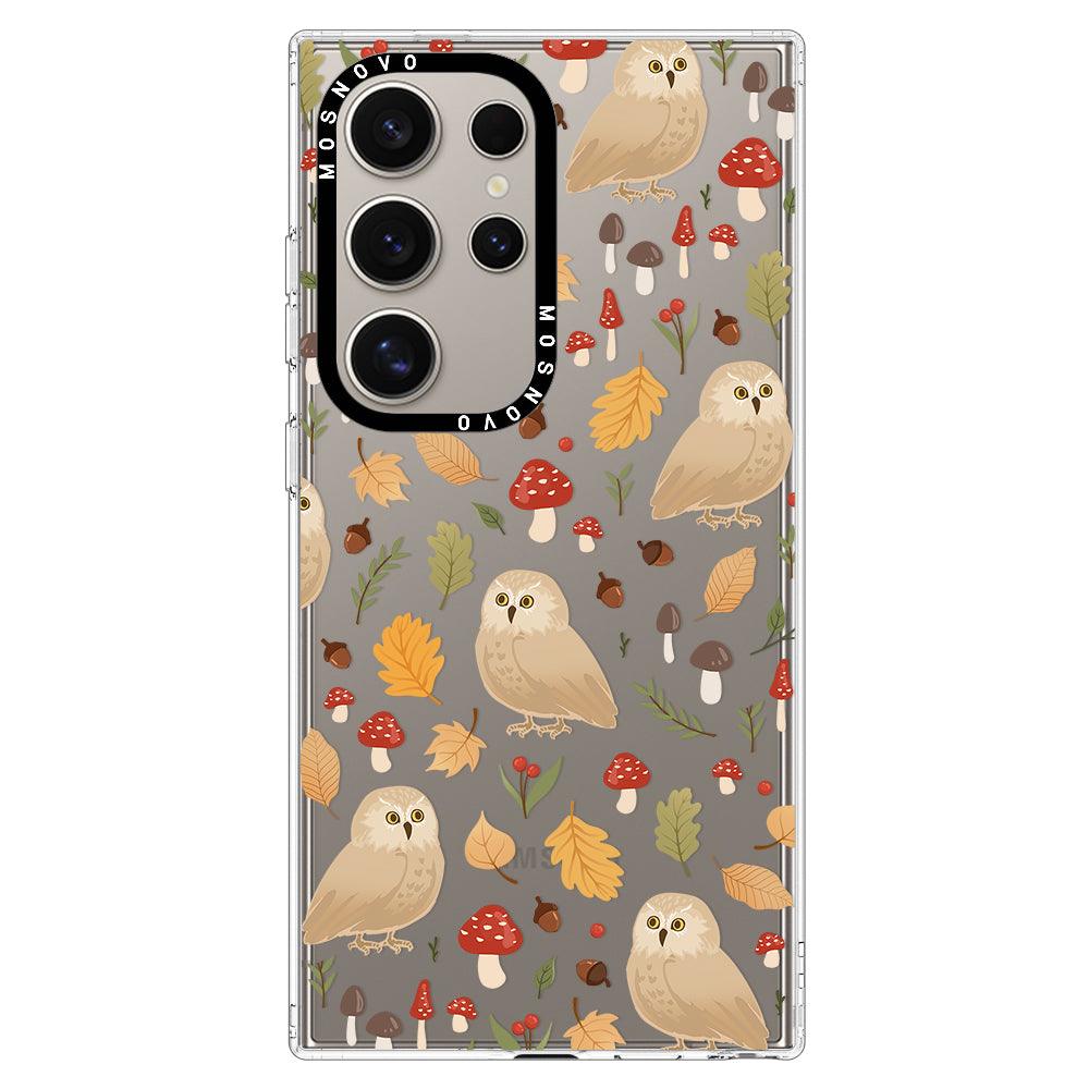 Autumn Owl Phone Case - Samsung Galaxy S24 Ultra Case - MOSNOVO