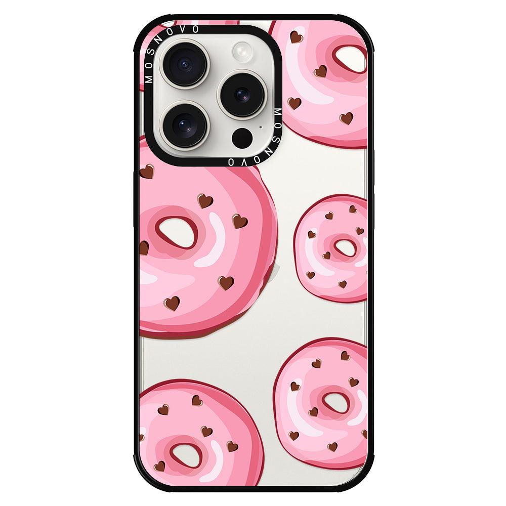 Pink Donuts Phone Case - iPhone 15 Pro Case - MOSNOVO