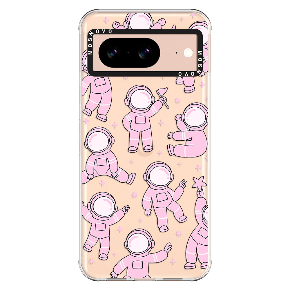 Pink Astronaut Phone Case - Google Pixel 8 Case