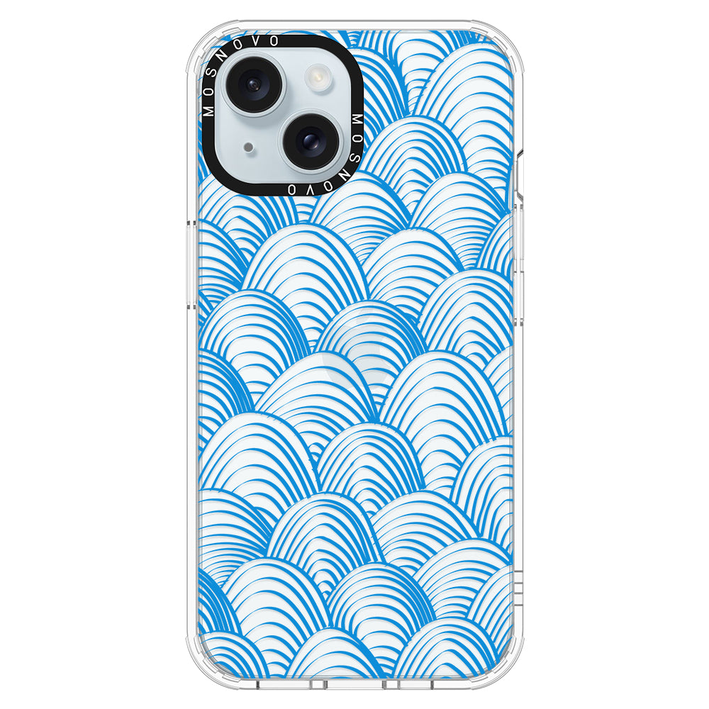 Wavy Wave Phone Case - iPhone 15 Plus Case - MOSNOVO