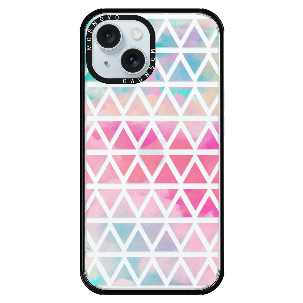 Gradient Triangles Phone Case - iPhone 15 Case - MOSNOVO