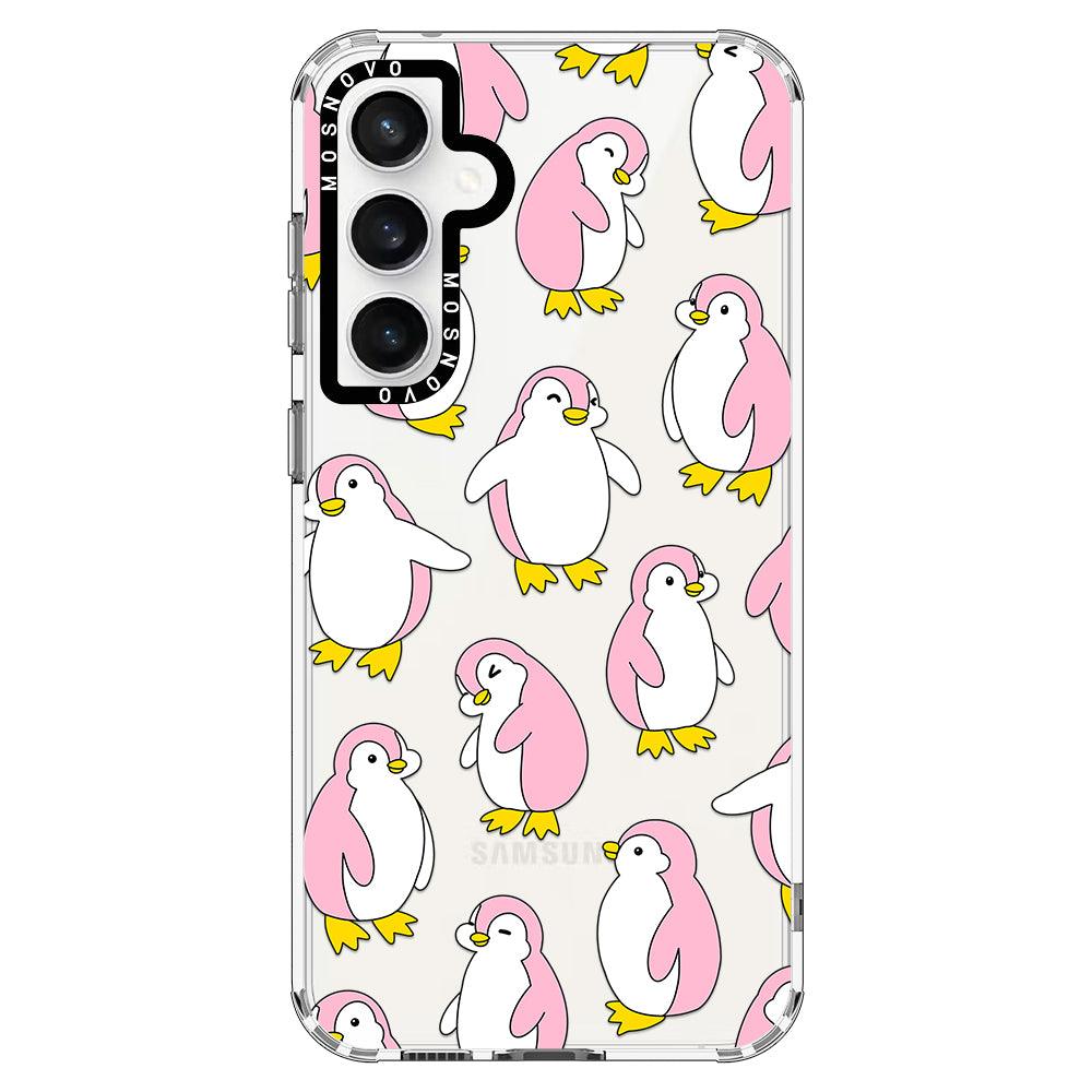 Pink Penguins Phone Case - Samsung Galaxy S23 FE Case