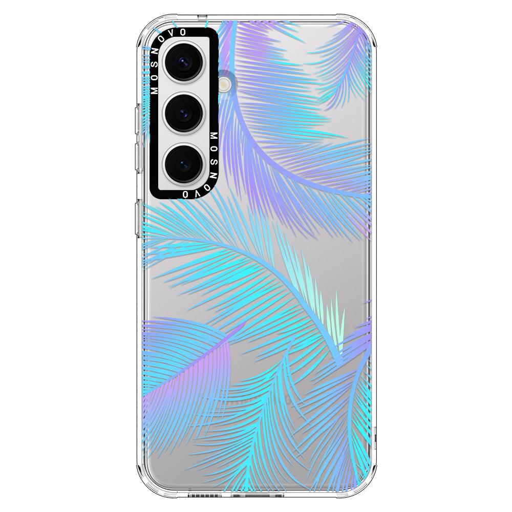 Gradient Tropical Palm Leaf Phone Case - Samsung Galaxy S24 Case - MOSNOVO