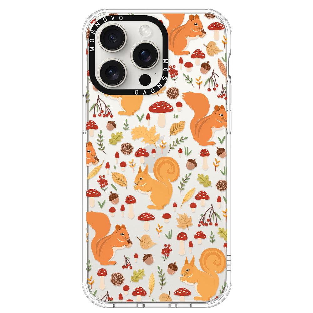 Autumn Squirrel Phone Case - iPhone 15 Pro Max Case - MOSNOVO