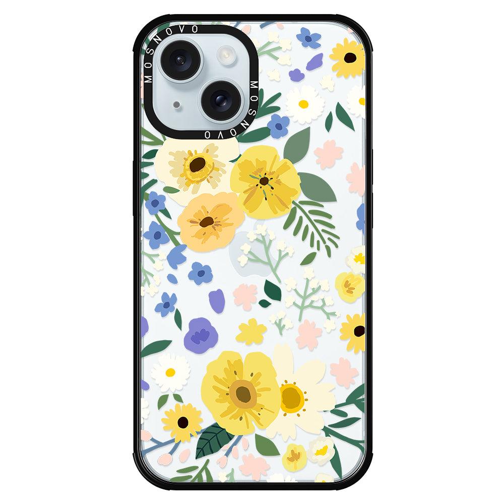 Spring Wild Floral Phone Case - iPhone 15 Plus Case - MOSNOVO