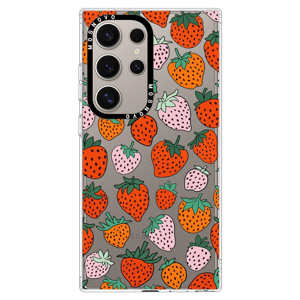 Cute Strawberry Phone Case - Samsung Galaxy S24 Ultra Case - MOSNOVO