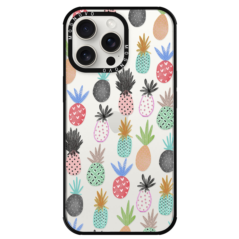 Cute Pineapple Phone Case - iPhone 15 Pro Max Case - MOSNOVO