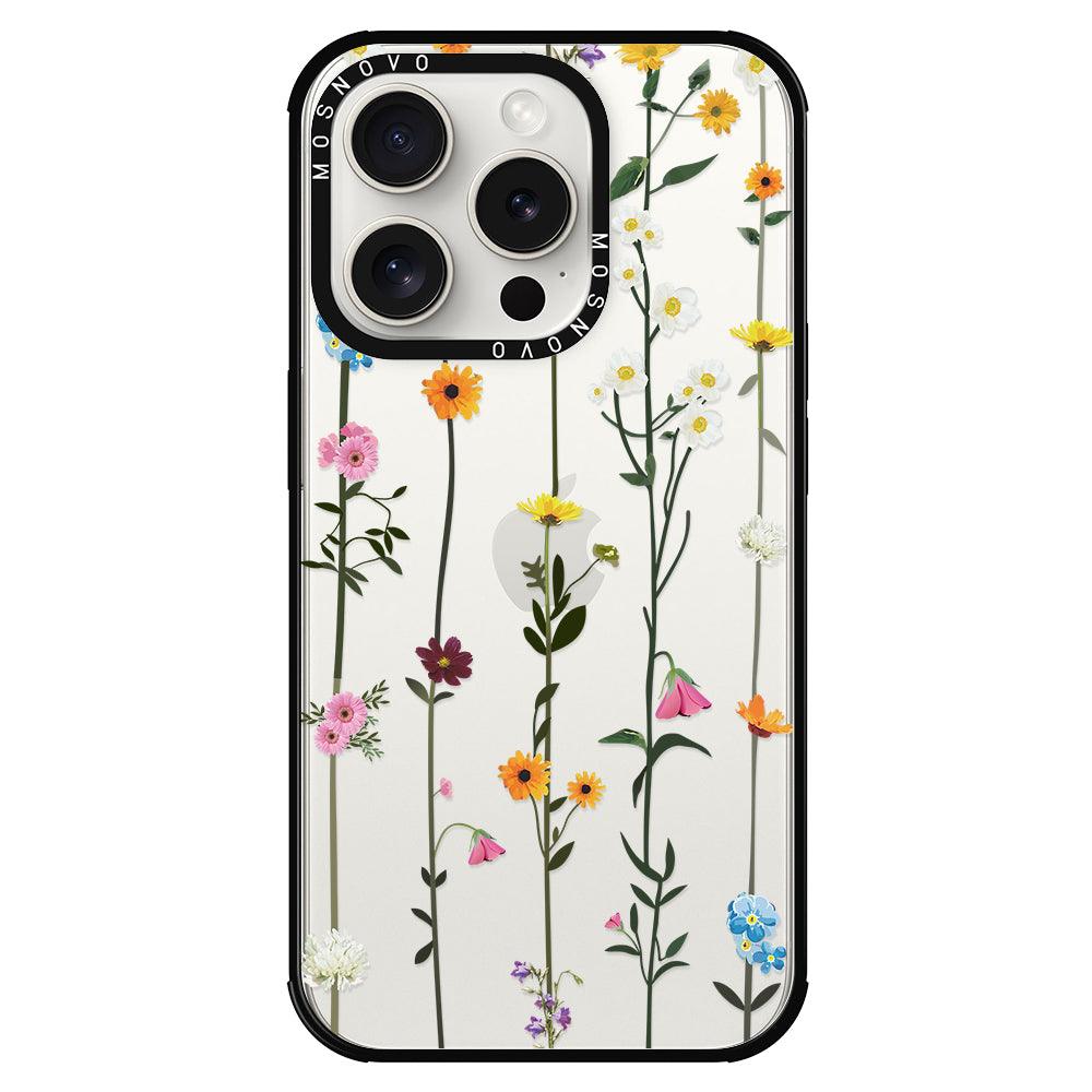 Wildflowers Phone Case - iPhone 15 Pro Case - MOSNOVO