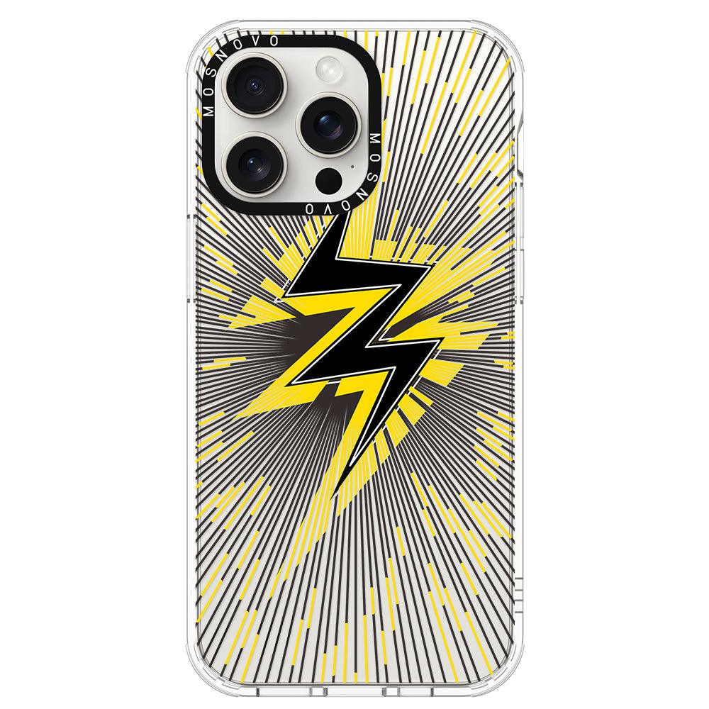 Lightning Bolt Phone Case - iPhone 15 Pro Max Case - MOSNOVO