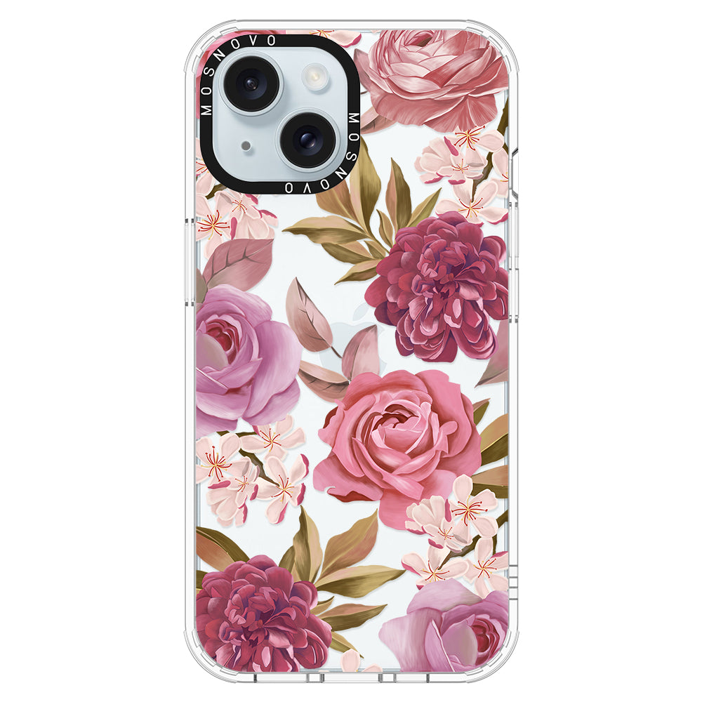 Blossom Flowe Floral Phone Case - iPhone 15 Plus Case - MOSNOVO