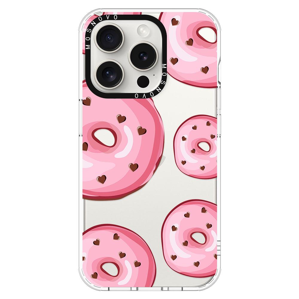 Pink Donuts Phone Case - iPhone 15 Pro Case - MOSNOVO