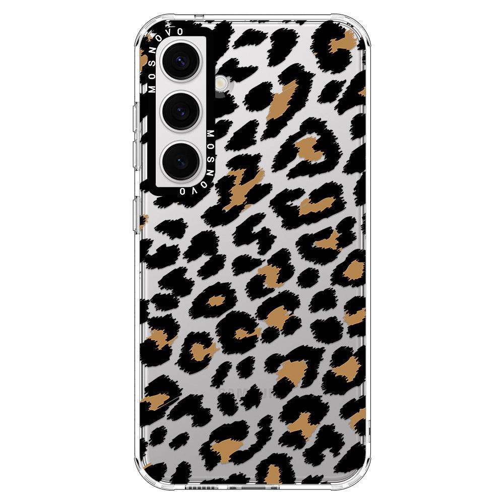 Leopard Print Phone Case - Samsung Galaxy S24 Plus Case - MOSNOVO