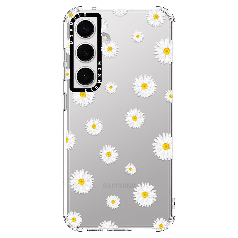 Daisy Floral Flower Phone Case - Samsung Galaxy S24 Case - MOSNOVO