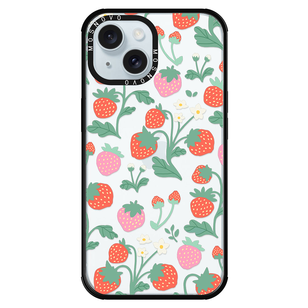 Cute Strawberry Phone Case - iPhone 15 Case - MOSNOVO