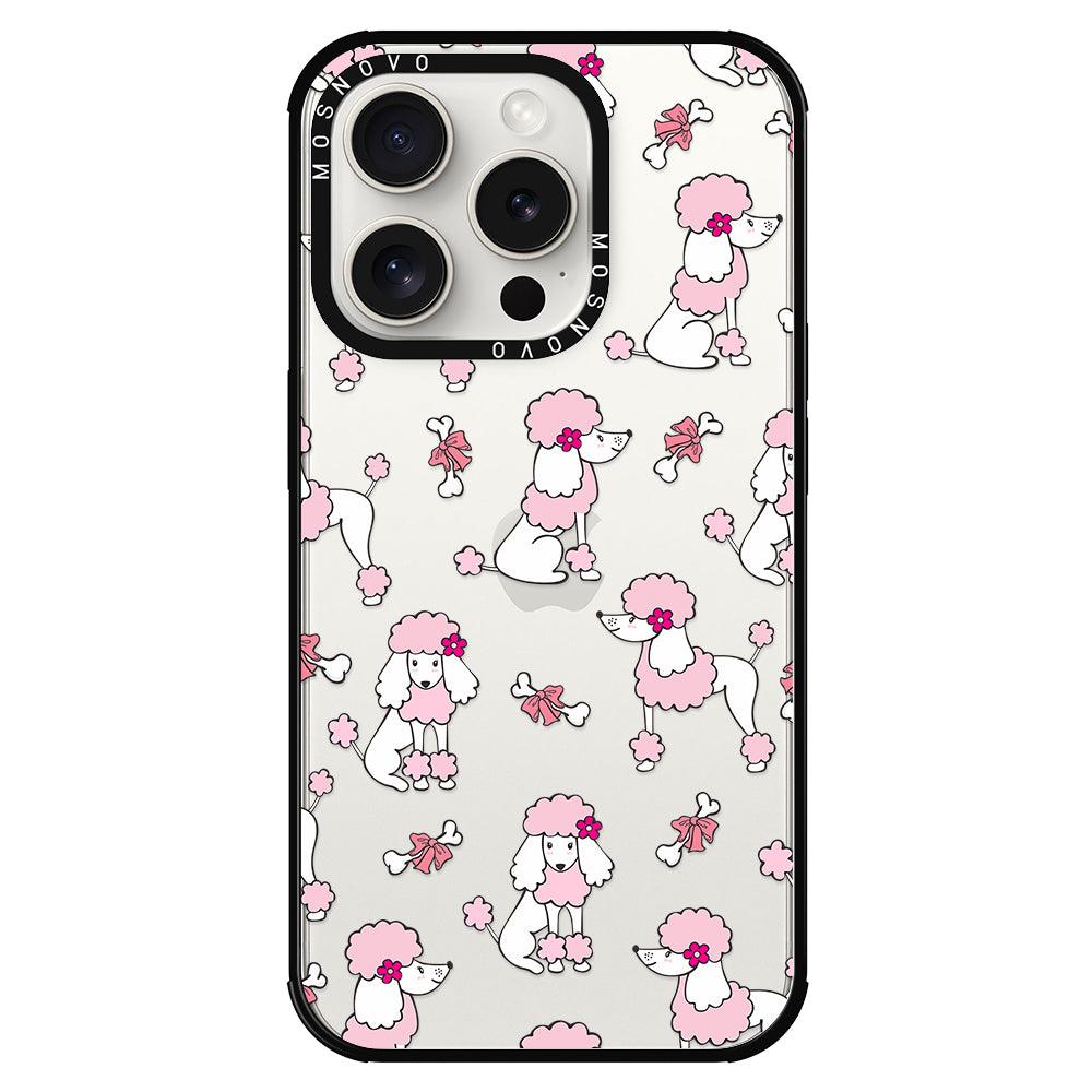 Cute Poodle Phone Case - iPhone 15 Pro Case - MOSNOVO