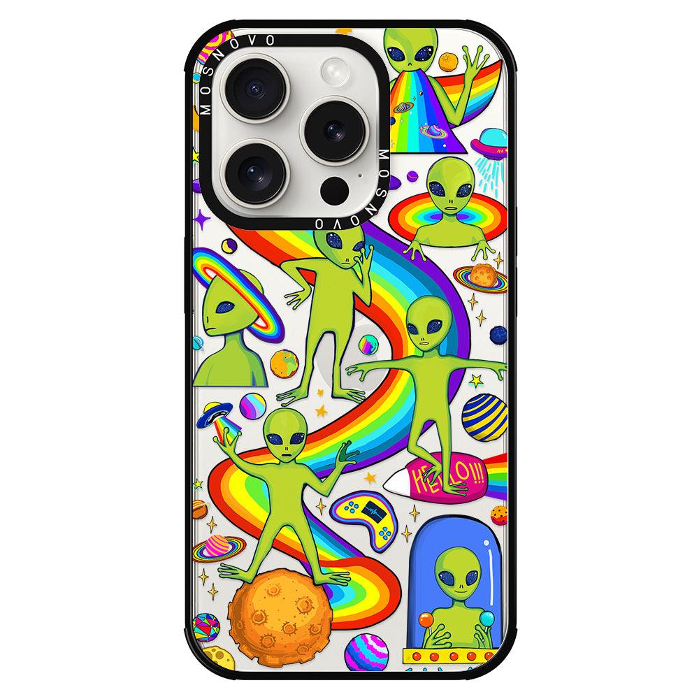 Funny Alien Phone Case - iPhone 15 Pro Case - MOSNOVO