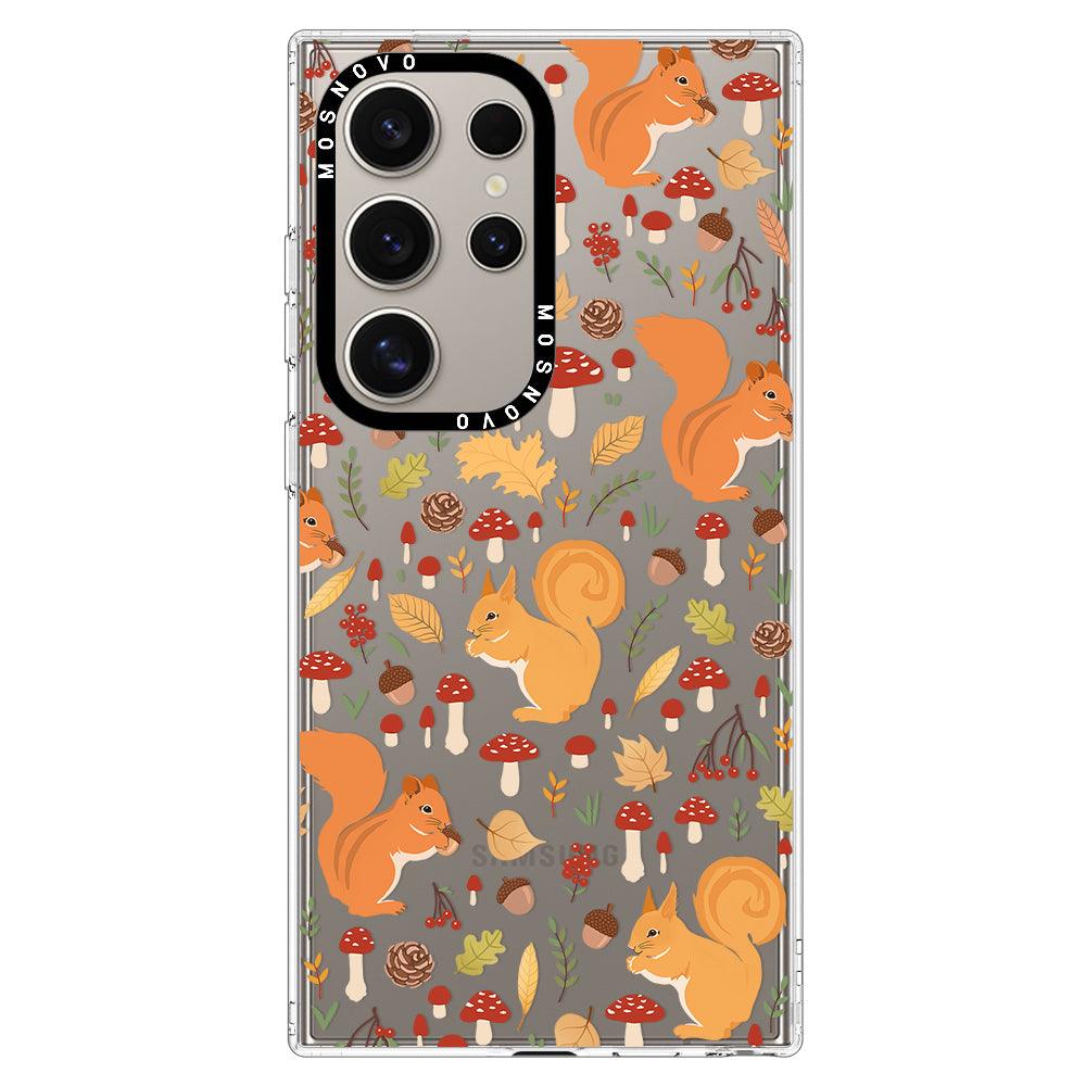 Autumn Squirrel Phone Case - Samsung Galaxy S24 Ultra Case - MOSNOVO