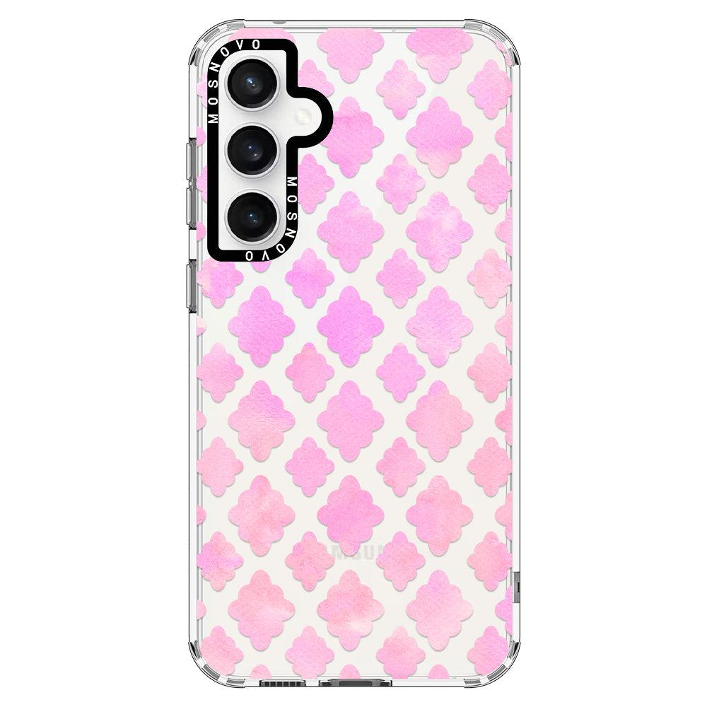 Pink Flower Diamond Phone Case - Samsung Galaxy S23 FE Case