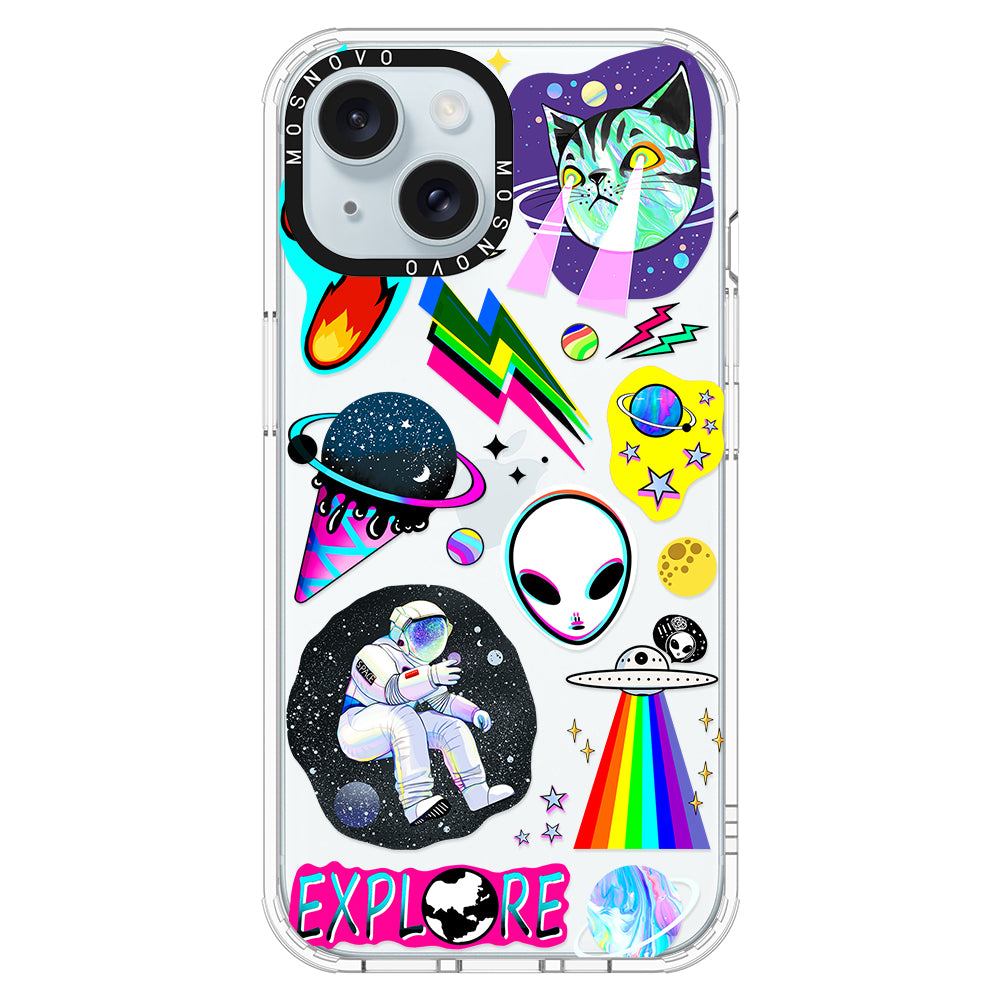 Sci-Fi Stickers Phone Case - iPhone 15 Case - MOSNOVO