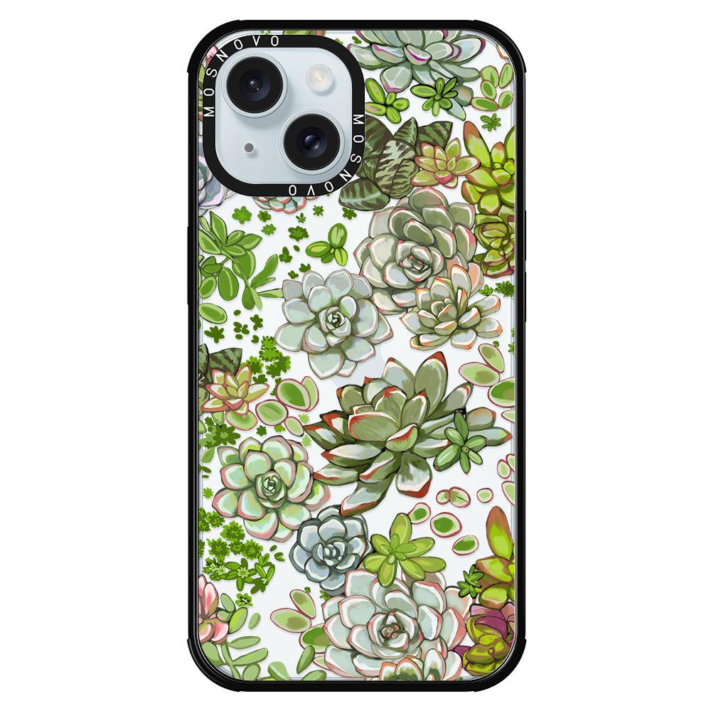 Succulent Phone Case - iPhone 15 Plus Case - MOSNOVO