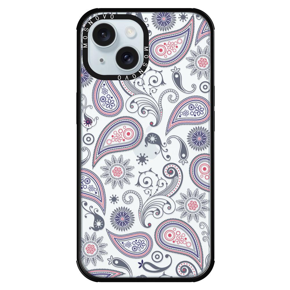 Paisley Phone Case - iPhone 15 Case - MOSNOVO