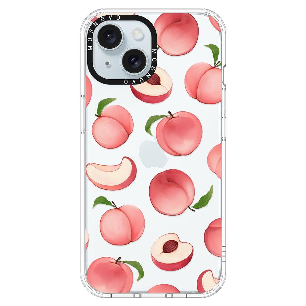 Cute Peach Phone Case - iPhone 15 Case - MOSNOVO