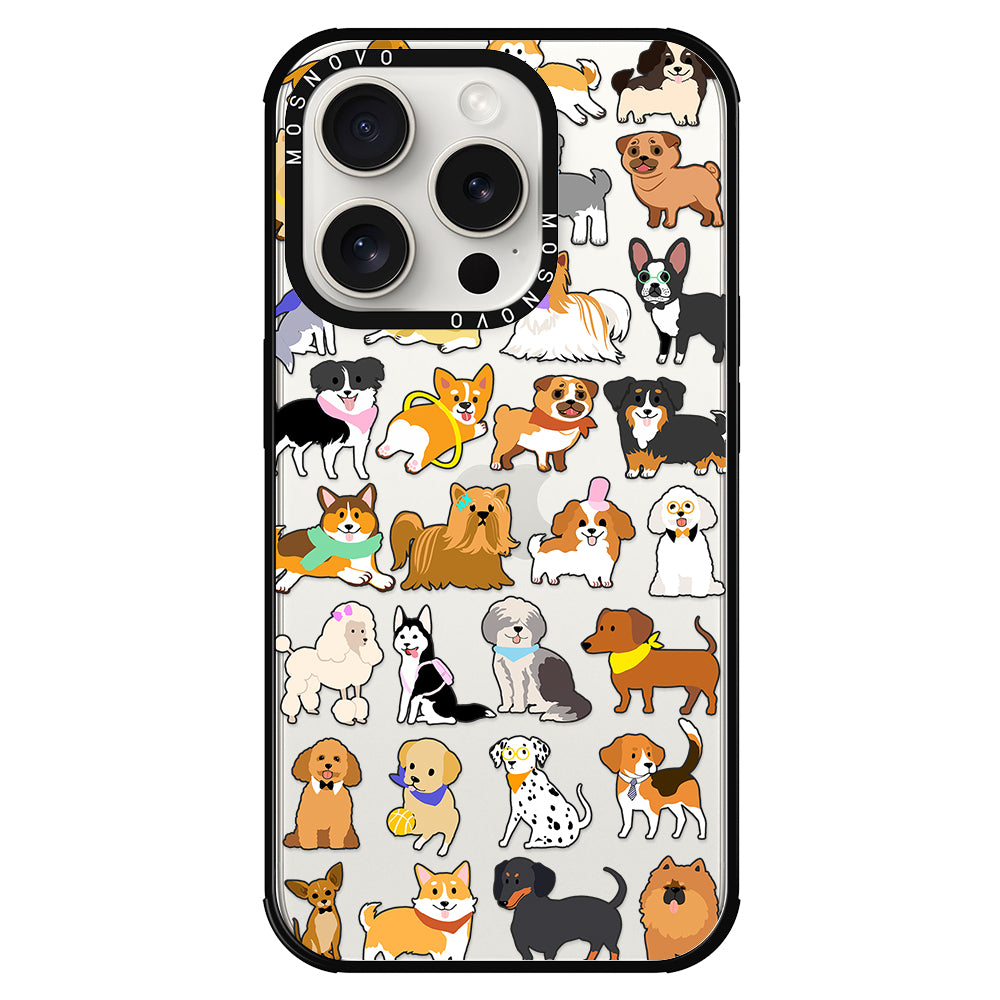 Cute Puppy Phone Case - iPhone 15 Pro Case - MOSNOVO