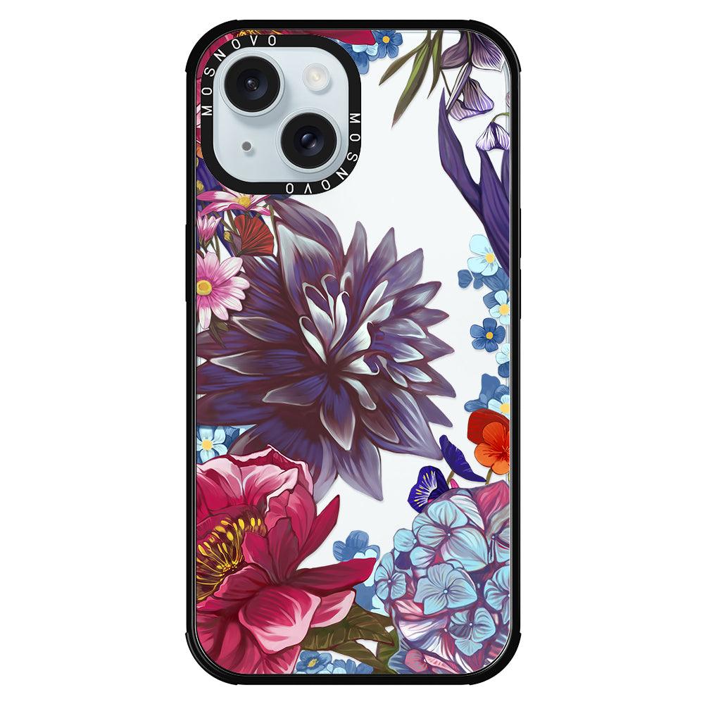 Blue Lilacs Phone Case - iPhone 15 Plus Case - MOSNOVO