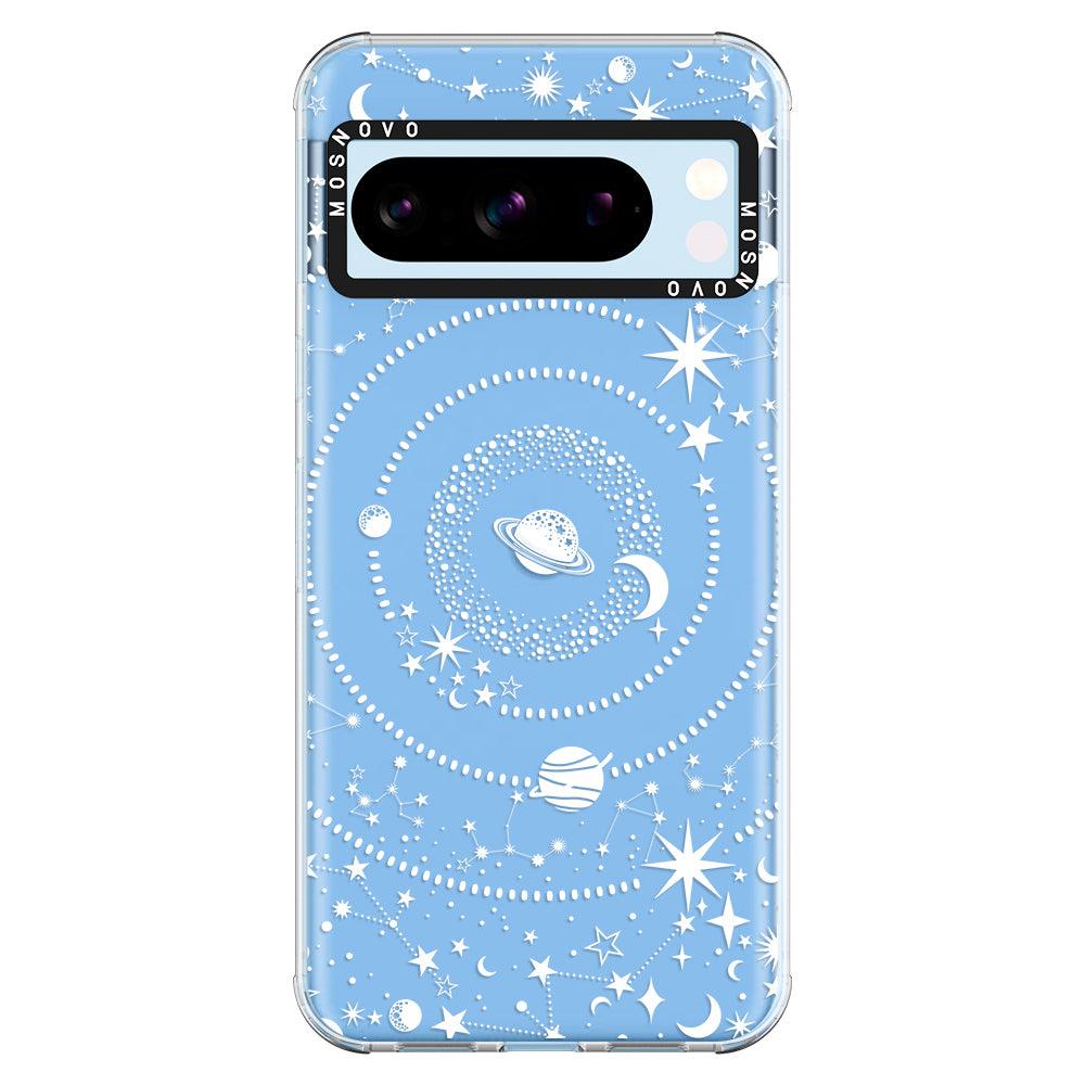 White Galaxy Phone Case - Google Pixel 8 Pro Case - MOSNOVO