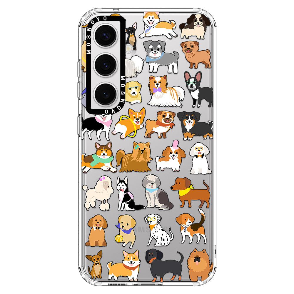 Cute Dogs Phone Case - Samsung Galaxy S24 Case - MOSNOVO