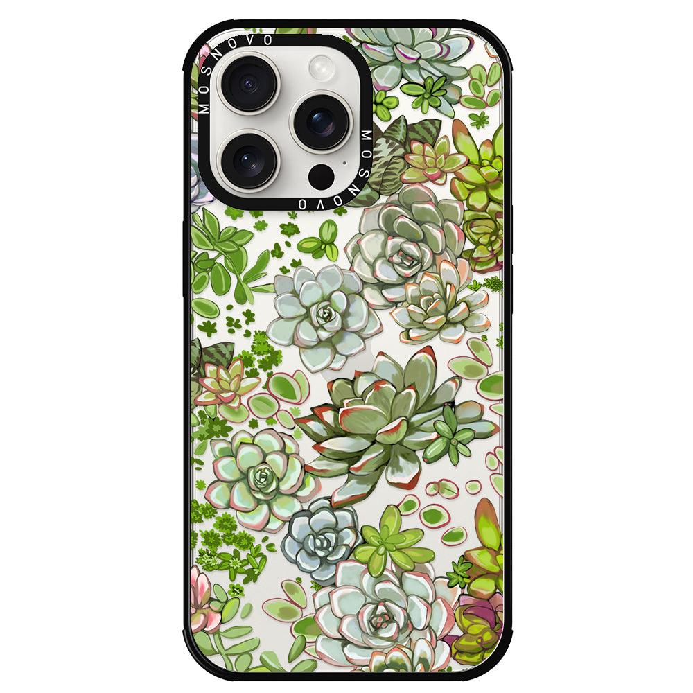 Succulent Phone Case - iPhone 15 Pro Max Case - MOSNOVO