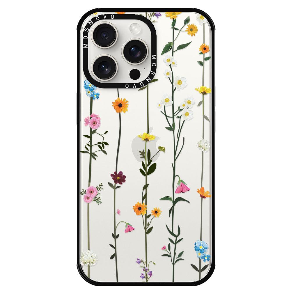 Wildflowers Phone Case - iPhone 15 Pro Max Case - MOSNOVO