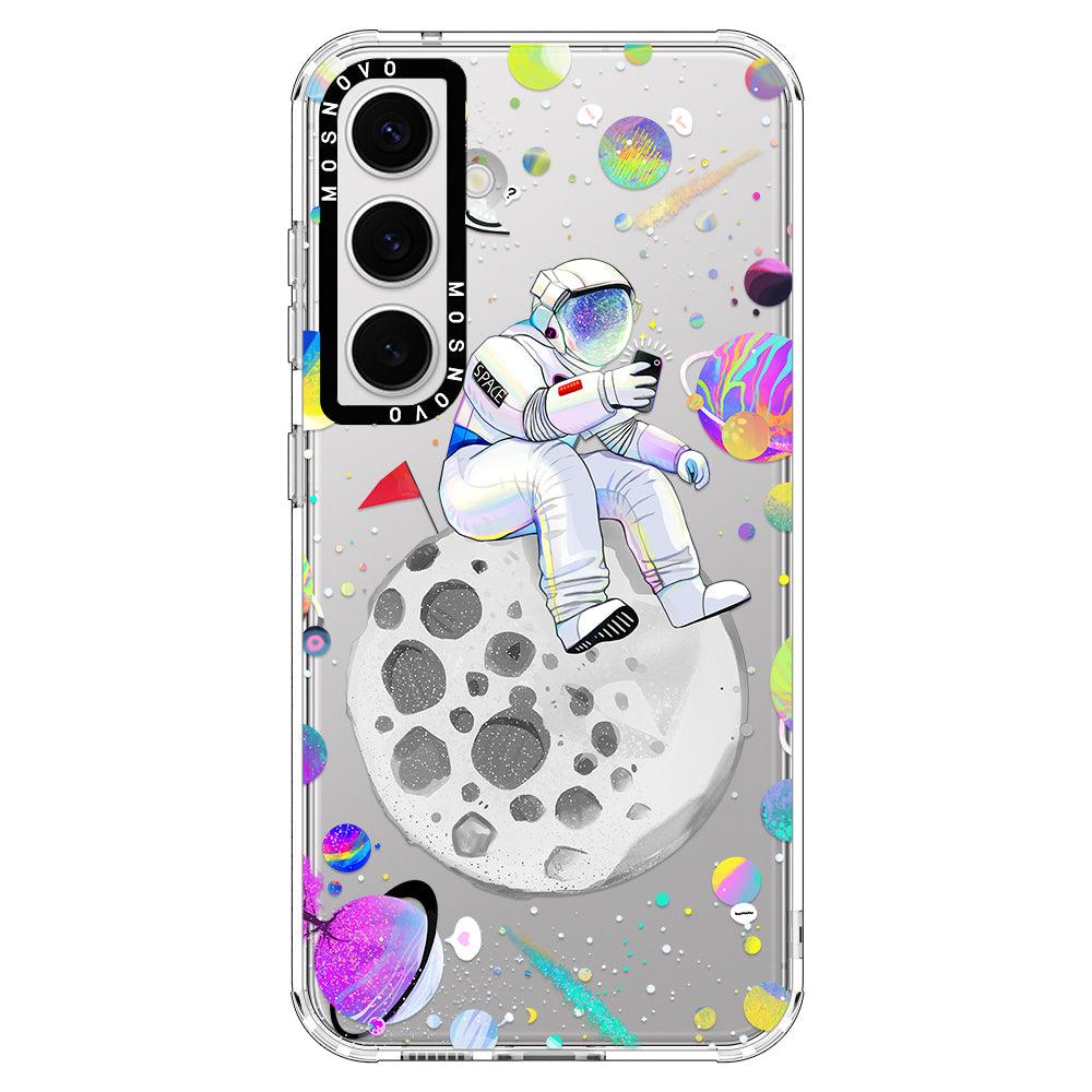 Astronaut Selfie Phone Case - Samsung Galaxy S24 Case - MOSNOVO