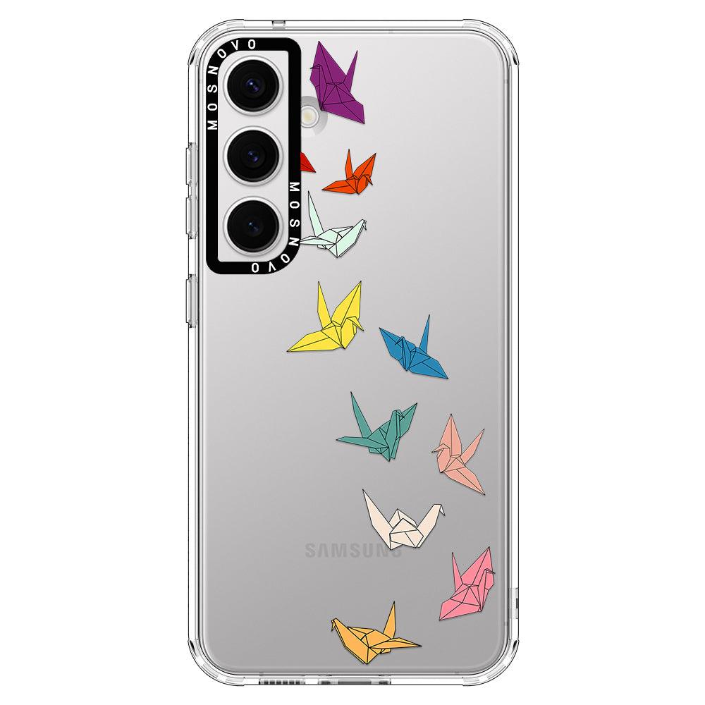 Paper Crane Phone Case - Samsung Galaxy S24 Case - MOSNOVO