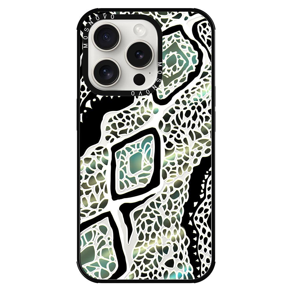 Jade Snake Phone Case - iPhone 15 Pro Case - MOSNOVO