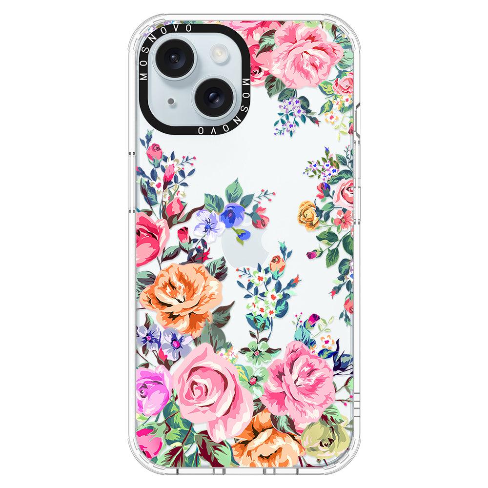 Flower Garden Phone Case - iPhone 15 Case - MOSNOVO